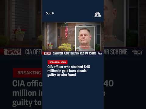 CIA officer who stashed $40 million in gold bars pleads guilty to wire fraud