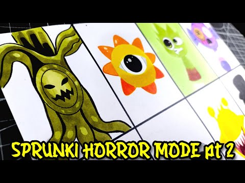 DIBUJO Incredibox Sprunki Animated Series Intro | HORROR MODE  parte 2 | dibujar incredibox sprunki