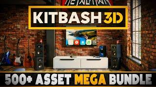 500+ Asset KitBash3D Bundle - C++ Book Bundle - 2D Fantasy Game Asset Bundle - More