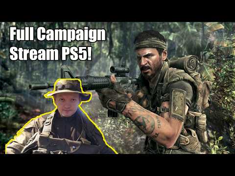 Black Ops 1 Full Campaign Stream Playthrough Hardenned PS5 Part 2!
