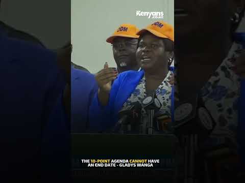 The 10-point agenda cannot have an end date - Governor Gladys Wanga