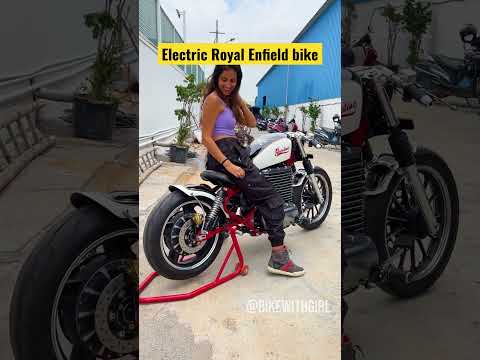 Share with an RE lover #bikewithgirl #explore #foryou #fypシ #foryoupage #explorepage #ev #electric