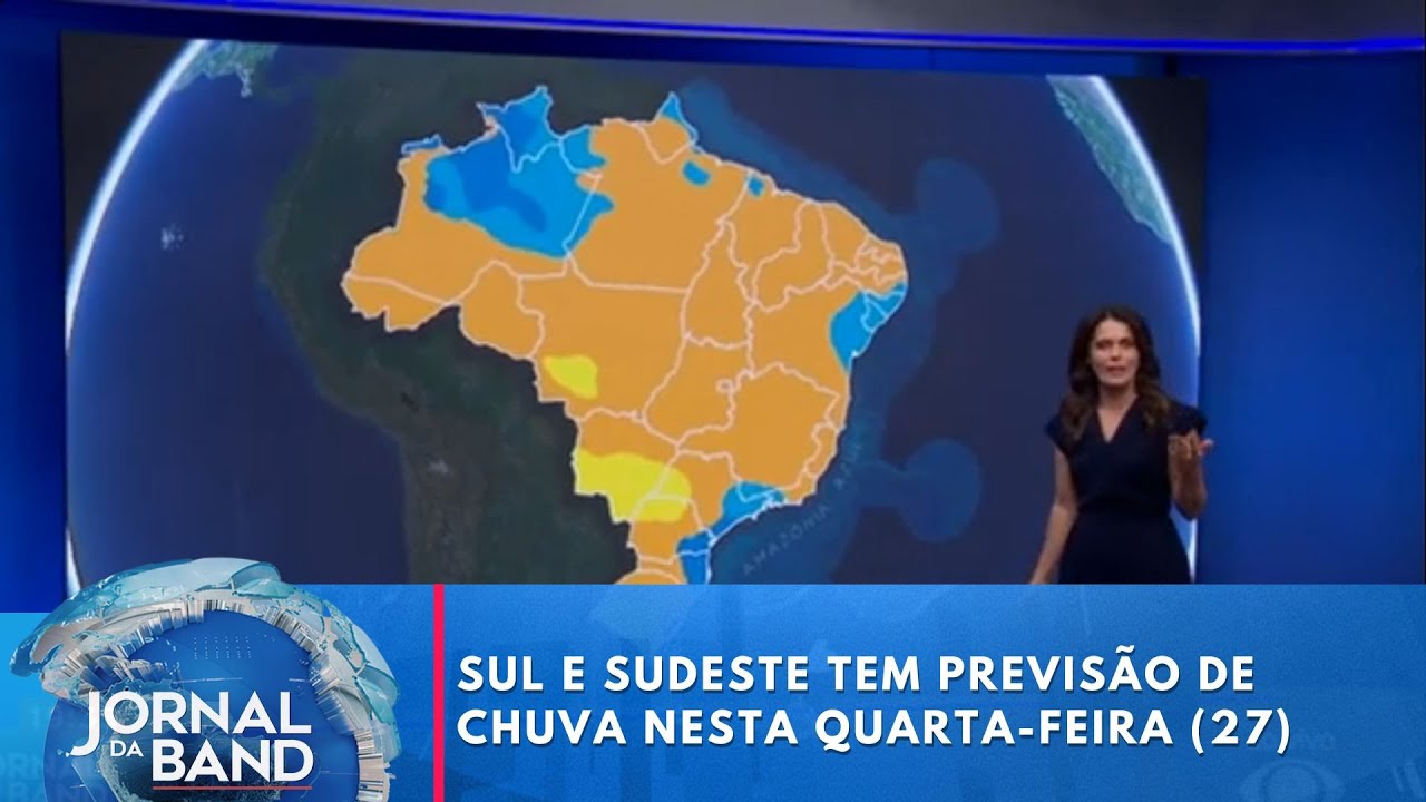 Sul e Sudeste tem previsão de chuva nesta quarta-feira (27)