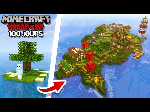 J'ai survécu 100 JOURS sur une île déserte sur Minecraft Hardcore.. [FILM COMPLET]