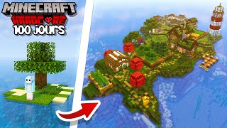 J'ai survécu 100 JOURS sur une île déserte sur Minecraft Hardcore.. [FILM COMPLET]