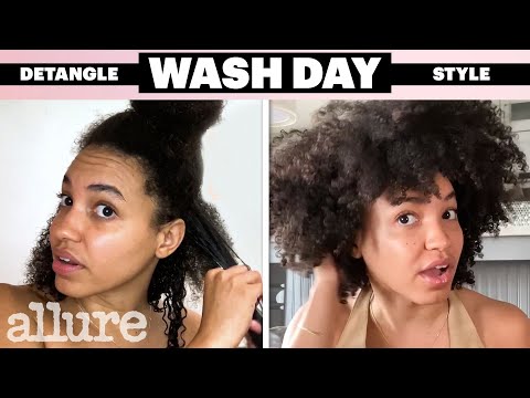 My 5-Step Wash Day Routine For Detangling and Dermatitis | Glamour