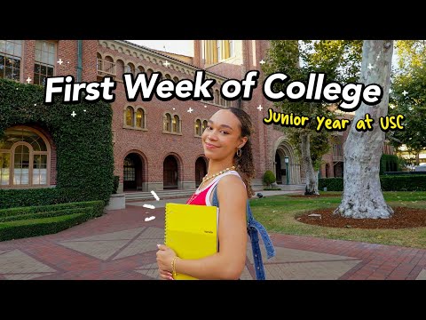 FIRST WEEK OF COLLEGE 📓 (new classes, grwm, USC film school, junior year)