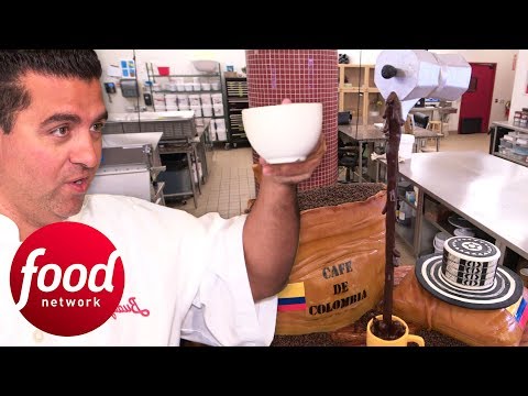 Buddy Makes A Coffee-Themed Cake That Tastes Like Colombian Coffee | Cake Boss