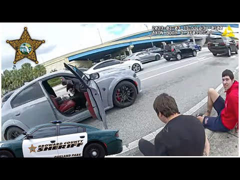 Hellcat Charger ARMED w/ Glock Switch F***S w/ WRONG Broward County Sheriff & ARRESTED!