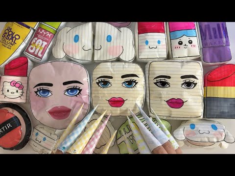 [☁️Paper diy☁️] Roblox Skincare + Makeup Compilation ✨ ASMR | Squishy | Satisfying💗 | papercraft