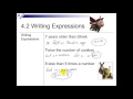 Writing Algebraic Expressions in 6th Grade