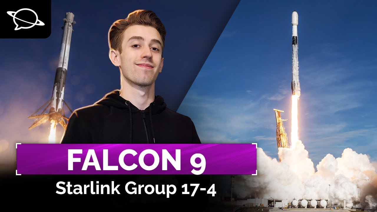 🔴 Oglądamy start Falcona 9 z misją Starlink Group 17-4