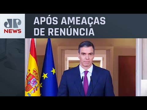 Pedro Sanchez afirma que continua como presidente da Espanha