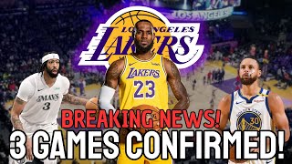 BREAKING NEWS! LAKERS CONFIRM 3 HUGE PRESEASON GAMES! LEAKED SCHEDULE & SURPRISE MOVES!! L.A. Lakers