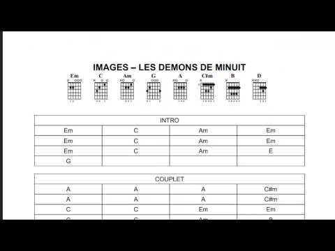 Relevé accords guitare   Images   Les demons de minuit