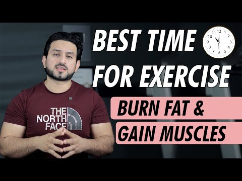 Top 3 best time for exercise at home & gym hindi/urdu