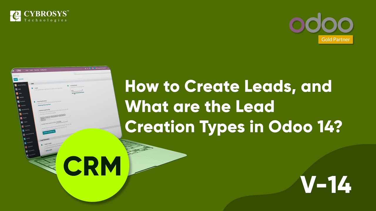 How to create leads and what are the lead creation types in Odoo 14? | 17.03.2021

Lead: - A conceivable future deal, it might be made in light of the fact that a client enquired an item CRM in Odoo can be clarified ...