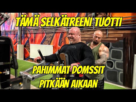 TÄMÄ SELKÄTREENI TUOTTI PAHIMMAT DOMSSIT PITKÄÄN AIKAAN! FT. KARI SVEN