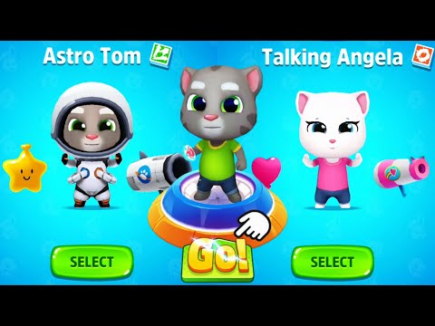 Talking Tom Fun Fair Gameplay Walkthrough King Tom Angela Astro Tom Ninja Becca New