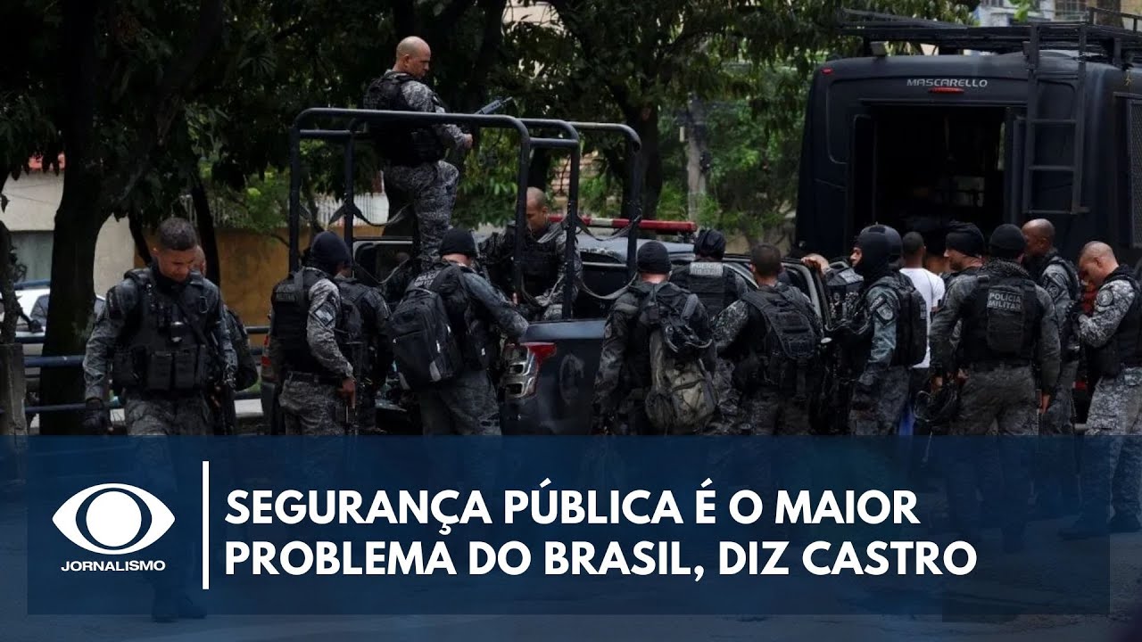 Segurança pública é o maior problema do Brasil diz governador do Rio  TV Online Segurança pública é o maior problema do Brasil diz governador do Rio
