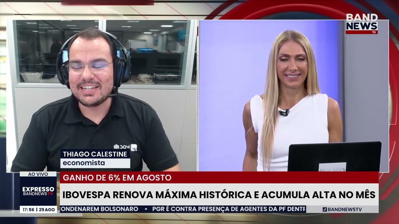 Ibovespa renova máxima histórica e acumula alta no mês | BandNews TV