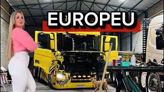 PRIMEIRO CAMINHÃO EUROPEU NO BRASIL É DA FELINA CRIS 🚀😮