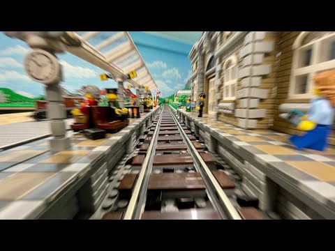 Train ride through my LEGO City