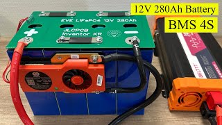 how Build home solar battery backup 12V BMS 300A Home Energy Storage
