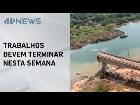 Veículos serão retirados de rio após queda de ponte que ligava Tocantins e Maranhão