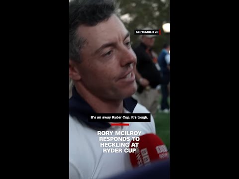 Rory McIlroy responds to heckling at Ryder Cup