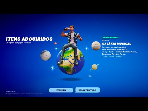 LIBERADA! NOVA *RECOMPENSA GRÁTIS por 24 HORAS* do JUICE WRLD no FORTNITE REMIX!