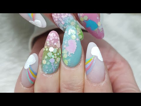 Unicorn Rainbow Nails