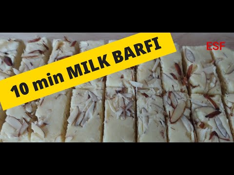 2020 Diwali Special Sweets Easy MILK BARFI Recipe in 10min | Milk Cake | Dhoodh di mithai | Dessert