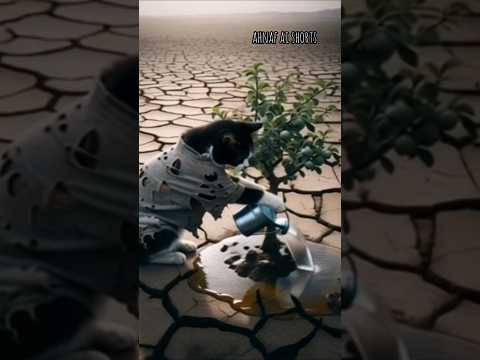 "The cat turned the desert into an apple tree."#shorts #short