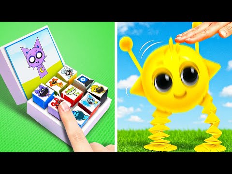 CatNap’s Paper Phone CHAOS! 📱🐾 DIY Crafts & ASMR Fidget Fun! 🎨✨