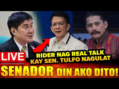 REALTALK NG RIDER GINULAT SI SEN. TULFO. PADILLA NAGLABAS NG SAMA NG LOOB DOTr SENADOR DIN AKO DITO!