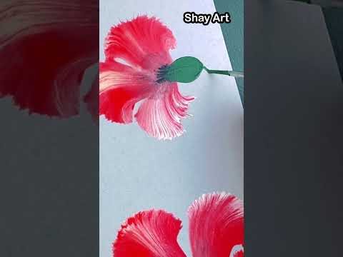 Mesmerising Art๐ฑ๐ผ | One Stroke Painting ๐๐ #shayart #shorts #art #drawing