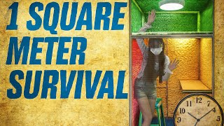 Challenge: Survive for 24 hours in a 1-square-meter house.
