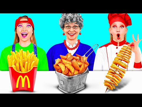 Me vs Grandma Cooking Challenge | Edible Battle by TeenChallenge