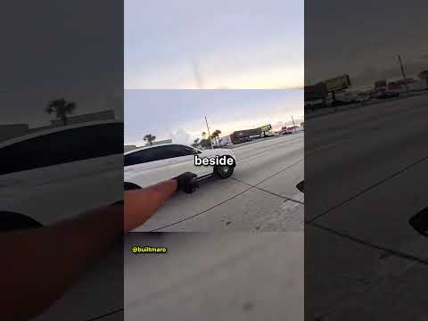 Biker Chases After Hit And Runner
