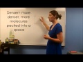 Heat, Volume, and Density Concepts