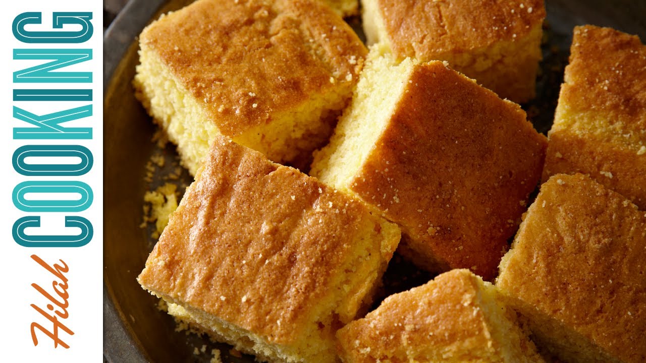 How To Make Cornbread - Southern Cornbread Recipe - Hilah Cooking