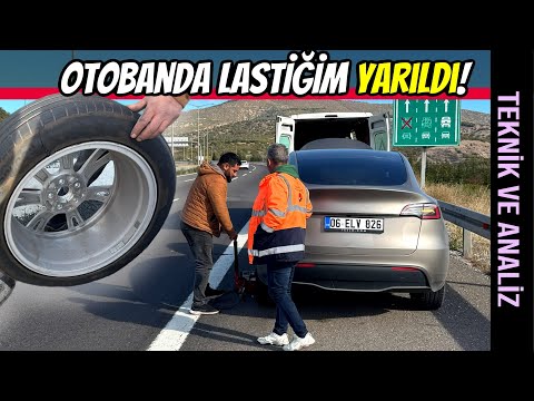 Tesla Model Y ile Otobanda Lastiğim Yarıldı | Olay Sırasında ve Sonrasında Neler Oldu?