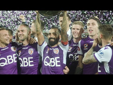 Perth Glory celebrates winning the Premiers plate Hyundai A League Season 1819 Perth Glory celebrates winning the Premiers plate Hyundai A League Season 1819