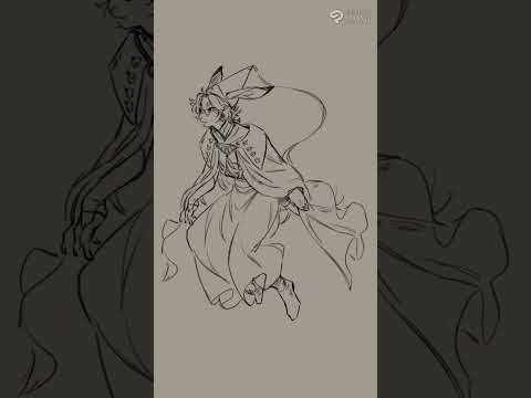 Vervain's Halloween costume #digitalart #speedpaint #witchhatatelier