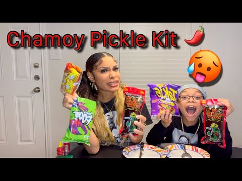 Mother & Son Try The Chamoy Pickle Kit