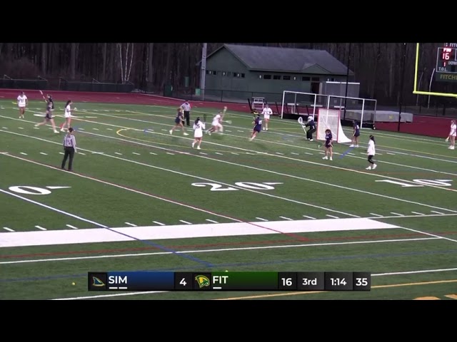 Jessica St. George behind the back goal 4/8/26 vs Simmons - Women&rsquo;s Lacrosse