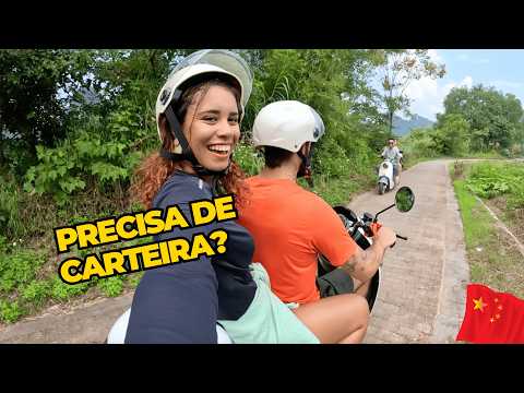 🇨🇳 Aluguei uma MOTO ELÉTRICA na China por APENAS 23 reais!