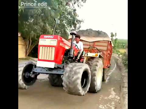 Swaraj 855 Ret ki trolley bharkar Le Gaya ?? #tractor ka silencer Nikal Gaya #Hath Jal Gaye #YouTube
