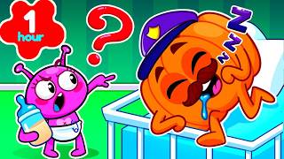 Police Officer & Baby Alien | Bedtime Habits | 10 Little Babies | Life Without Tablet Song #forkids